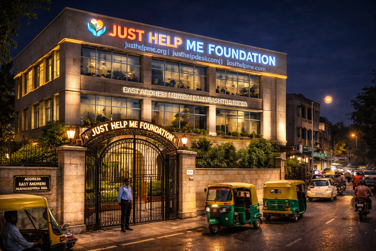 JHMF Headquarters Night View
